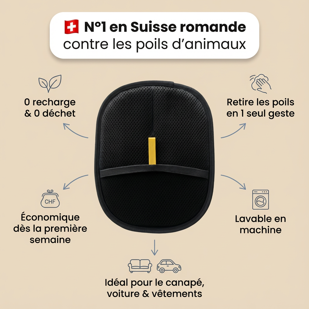 Gant Anti-Poils — Élimine 100% des poils en un seul passage